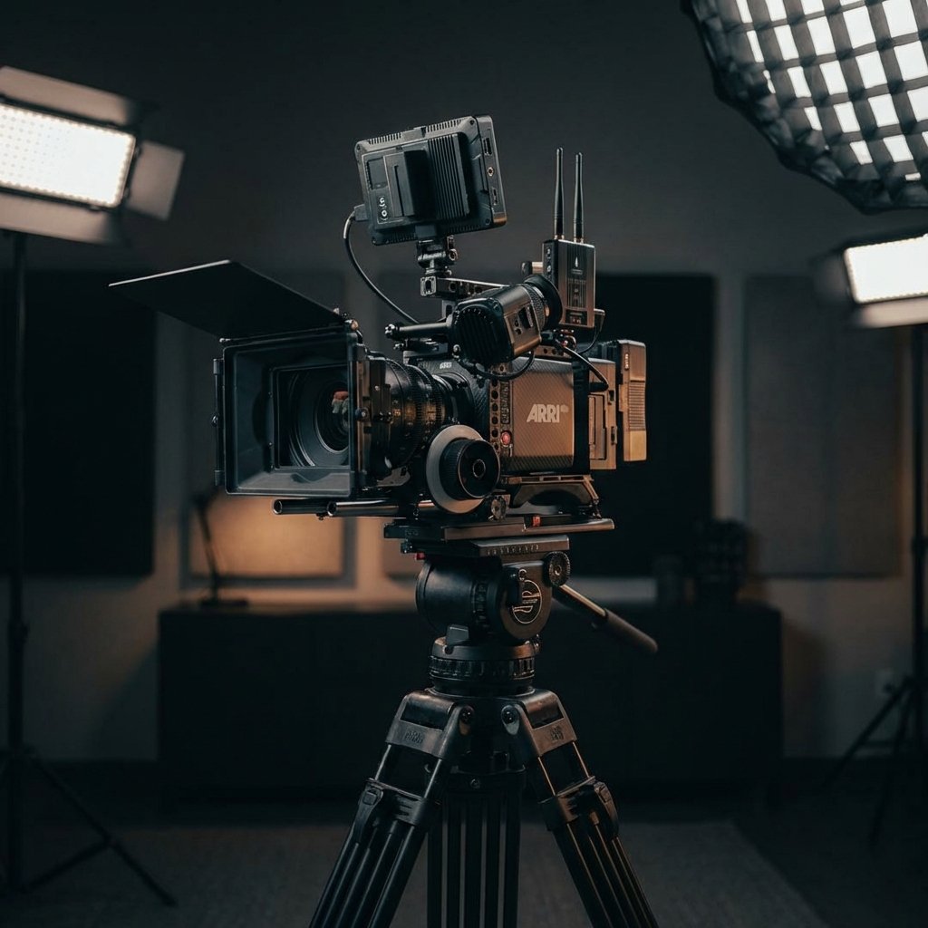 Equipo de filmación profesional